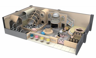 室內(nei)淘氣(qi)堡兒童遊樂園H