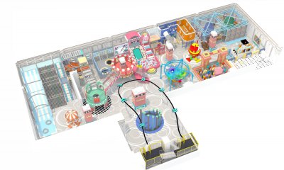 室內(nei)淘氣(qi)堡兒童遊樂園H